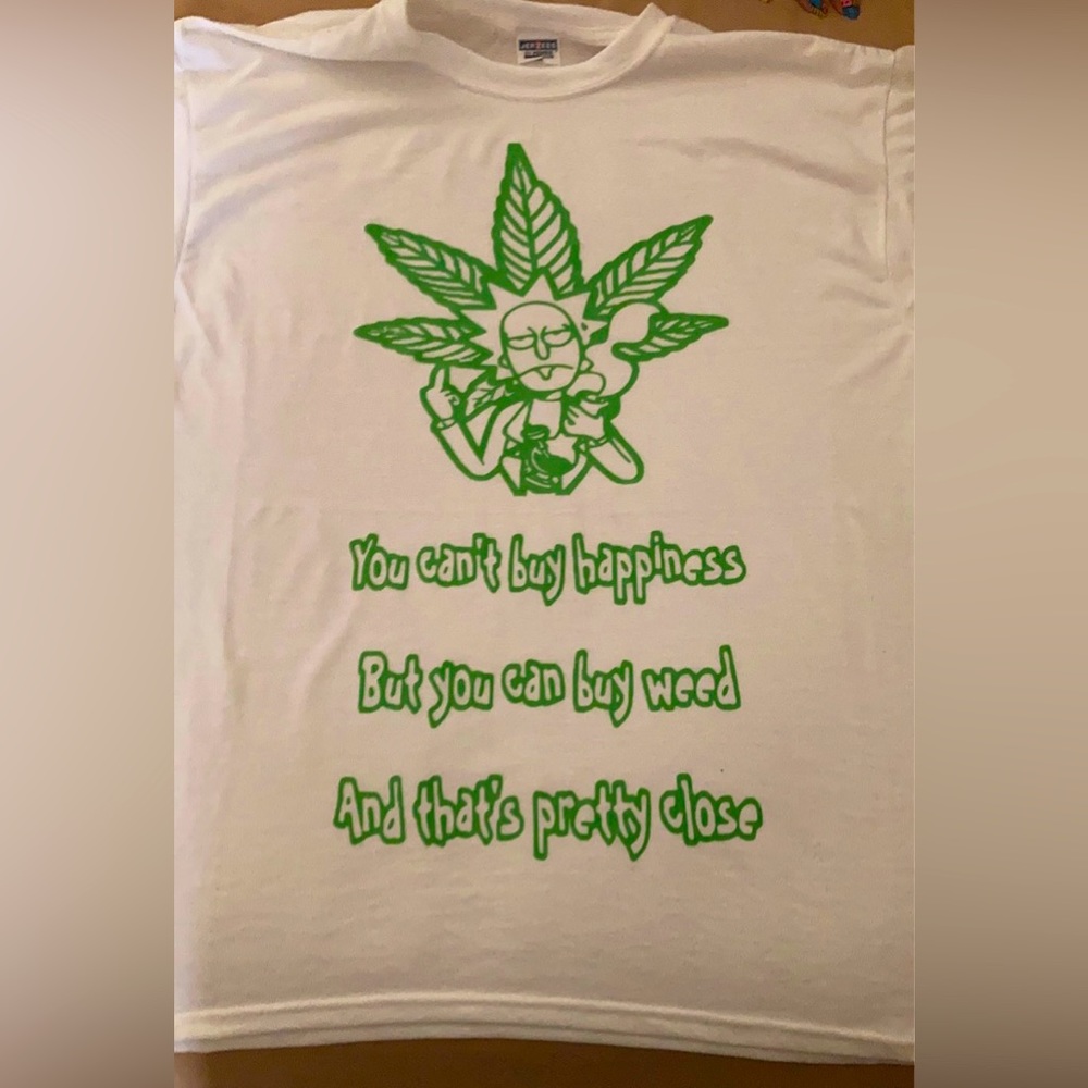 Men’s custom 420 stoner Rick and morty t shirt